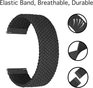 20mm 22mm Braided solo loop For Amazfit GTS/4/3/2/2e/GTS2 Mini/GTR 4/3 pro/GTR2/2e/stratos 2/3 Bracelet Watch Amazfit bip straps