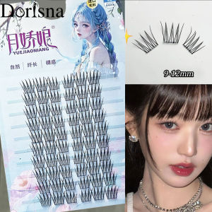 Dorisna 10Row Cluster Lashes Korean Style Natural Eyelash Extension Kpop Cat Paw False Eyelashes DIY