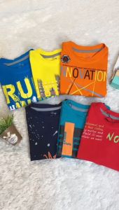 Baju Anak Cowok Atasan Kaos Anak Laki-Laki Katun Usia 2-13 Tahun