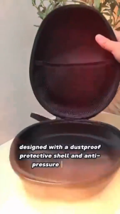 JS SHOP 1pc Headphone Case Universal Storage Bag Hard Shell Carrying Pouch Box