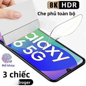 3 Miếng Dán Bảo Vệ Màn Hình Hydrogel Cho Samsung Galaxy A Series A07 A54 A34 A24 A55 A35 A16 A17 A05S A04 A06 A14 A15 A26 A36 A56 Chống Vỡ HD Trong Suốt