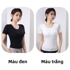 MiiOW | Áo thun nữ tay ngắn ôm vừa vặn màu xám không cần đeo áo ngực mùa hè 2025 MiiOW Cat Person Round Neck Short Sleeve Slim Fit