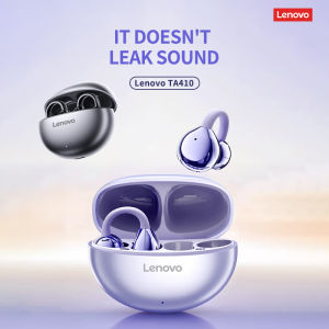 Lenovo TA410 Bluetooth Wireless Earbuds TWS Ear Clip Type Earphone Bluetooth 5.4 Touch Control Long Battery Life with Mic