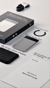 Máy Ghi Âm AI Thông Minh PLAUD Note Pro 64GB Màu Xám - Chuyển Giọng Nói Thành Văn Bản Tóm Tắt Cuộc Họp