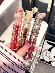 ลิปสติก GEGE Bear ชุดลิปกลอส ลิป Lipstick ลิปสติกโคลน ลิปติก Lip Gloss ลิปหมี เคลือบริมฝีปาก ชิมเมอร์ลิปกลอส ไวท์เทนนิ่ง แบบไม่ใส เนื้อกระจก คริสตัล