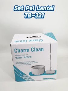 Homeneeds Alat Pel Lantai Putar Single Spin Mop + Ember TB-321
