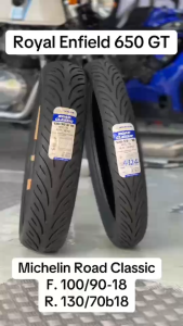 💥ยาง Michelin รุ่น Road Classic💥 ขอบล้อ 17/18/19 นิ้ว ใส่ Intercept 650/ Classic / Honda Clubman SR400 / T100 T120/ Street twin ขนาด 100 130 150