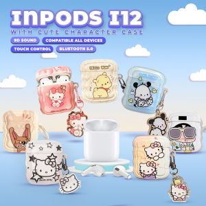 MOCHO Headset Bluetooth inpods i12 TWS Earphone True Wireless Stereo HIFI  Dengan TPU Casing