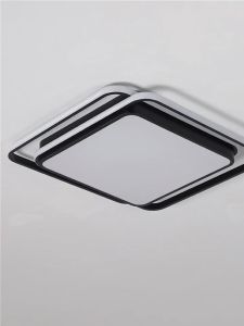 Nordic LED three-color remote control modern minimalist creative ceiling light bedroom / living room light ceiling light