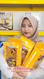 Mainan Anak EENGINEERING MODEL BUILDING A BEAUTIFUL CITY K175A24 Mainan Engineering Truck Konstruksi Anak Mainan Anak Perempuan - Mainan Anak Laki Laki
