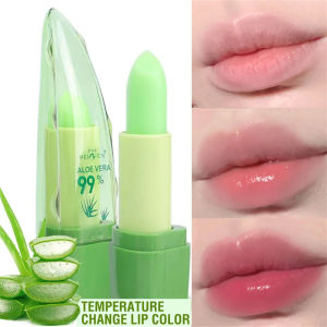 Color Changing Aloe Vera Lipstick Waterproof Long-Lasting Natural Moisturizing Lipstick Nourishing Lipstick Lips Makeup Cosmetic