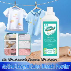 🌹 High Quality🌹Color Fixative【Oxygen Bleach Cleaning Solution】去黄增亮活氧彩漂清洁液New Color Bleach Concentrated Laundry Detergent/Oxygen to Remove Yellow Stains Multi-Functional Brightening Powder/Multifunctional Cleaning Liquid