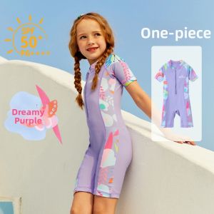 PPTOWN | Elastic Breathable One-piece Swimsuit For Girls