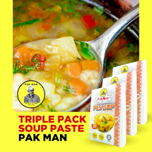 3 Pek Pes Sup Pak Man - Triple pack Soup Paste Pak Man