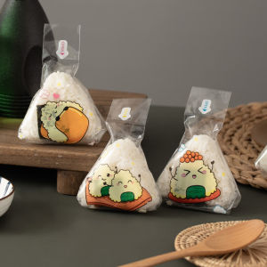 50Pcs Lovely Japenese Triangle Rice Ball Disposable Packaging Bag Nori Onigiri Sushi Bag Sushi Making Mold Bento Accessories