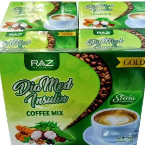 DiaMed Insulin Coffee Mix Stevia Sweetener 10 sachet