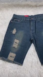 #56128 Tattered Maong Shorts For Mens