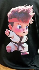 Kaos Pria 3 Dimensi Motif Animasi Karate Kids Tshirt Oblong Katun 24s H0224 By Hans & Co