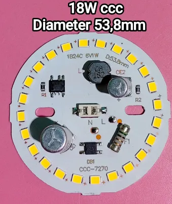 PCB LED AC PUTIH TERANG 9 12 15 18 20 25 WATT