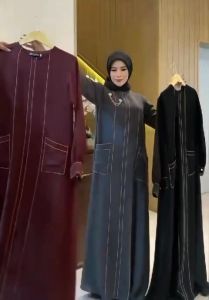 BEST SELLER Marwah Dress Bahan Ceruty Premium Gamis Wanita Terbaru Dress Muslim Fashion Wanita Muslim