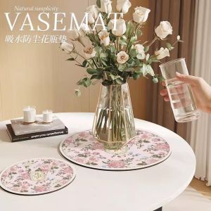 Tấm Lót Hoa Sứ Mỹ Cao Cấp Hình Tròn Bằng Đất Sét Thạch Cao Thấm Hút Nước Dùng Để Trang Trí Nhà Cửa Tấm Lót Hoa Sứ