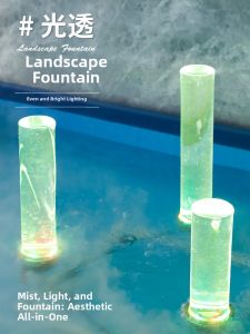 Decorative Lighted Water Fountain with Adjustable Pump Small