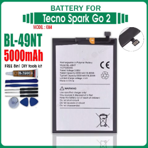 BL-49NT high quality BATTERY for Tecno Spark GO 2 (KM4) battery model BL-49NT 5000MAH CAPCITY WITH FREE TOOLS KIT
