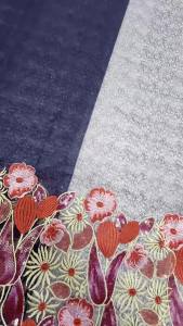 Luxury African Sequins Lace Fabric 2026 High Quality French Style Nigerian Flocking for Party Dresses Sewing