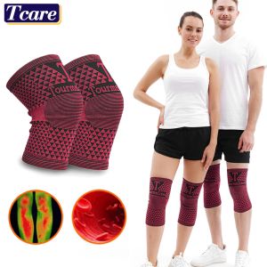 1 Pair Sports Tourmaline Knee Pads Magnetic Therapy Knee Brace Support Far Infrared Health Leg Sleeve Relieve Arthritis Join Pain