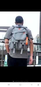 Balo đi học nhiều ngăn có USB tiện lợi Gulari cam nổi bật GSR08 [Hỏa tốc]