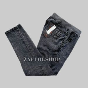 CELANA RIP JEANS PANJANG PRIA TERLARIS MURAH | CELANA JEANS PINGGANG KARET PRIA DEWASA | ZAFI OLSHOP