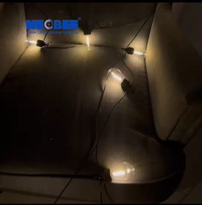 Super LED ไฟระย้าตกแต่งเทศกาล 10 หลอด ยาว5เมตร ต่อกันได้ ชุดไฟระย้าวินเทจ แสงวอร์มไวท์ ไฟ LED สตริง กันน้ำ ใช้กลางแจ้งได้