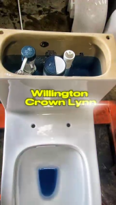 Crown Lynn Willington One Piece Water Closet Rimless Washdown S-Trap 250mm Come with PP Soft Close Seat Cover