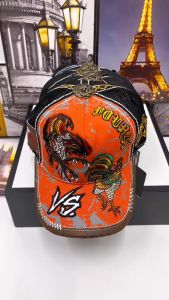 Mũ Lưỡi Trai Four 41 Thêu Hình 2 Con Gà Đá Nhau Cao Cấp From Chuẩn Lòng Sâu.