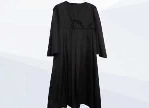 TOGA BLACK FOR GRADUATION WITH CAP