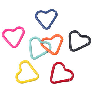 41x43mm 1-5pcs/bag Mix Color Alloy Spray Painted Love Hiking Buckle For DIY Fashion Jewelry Accessories