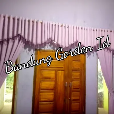 1 Set Hordeng Jendela Pintu Tengah Gorden Poni Pisah Lebar 3 Meter Tinggi 250 cm Bahan Kain Blackout import