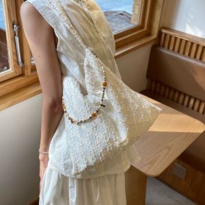 New Chinese Style Large Capacity Retro Womens Shoulder Bag Crossbody Bag Tote Bag Summer Commuting Handbag Polyester Material