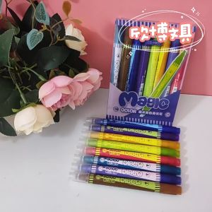 Bút dạ quang 2 đầu lớn CS-H857. Bút highlight 2 đầu Magic đổi màu 1 đầu màu bình thường 1 đầu magic đổi màu.