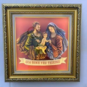 Tranh gia đình thánh gia treo tường chất lượng hàng đặt lẻ sẽ không kính hàng sỉ mới có kính mong khách thông cảm ạ
