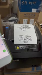 Máy in hóa đơn Wifi Xprinter K200W kết nối không dây in bình luận livestream tpos in hoá đơn bán hàng