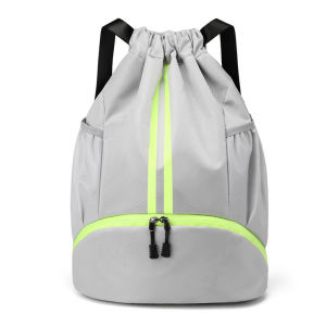 Basketball Bag Swim Bag Dry Wet Separation Swimsuit Storage Bag Sports Backpack Training Fitness Drawstring Pull String Backpack