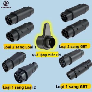 Bộ Chuyển Đổi Sạc Xe Điện Kolanky 32A Loại 2 Sang Loại 1 Chuyển Đổi GBT 7.2KW Đến 22KW Cáp Sạc Xe Điện Đa Năng