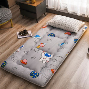 90x190เบาะรองนอนสำหรับหอพักนักเรียนเบาะรองนอนแบบพับเก็บได้แผ่นรองกันตกสำหรับเตียงสำหรับนอนกลางวันใช้ในบ้านเพิ่มความหนา