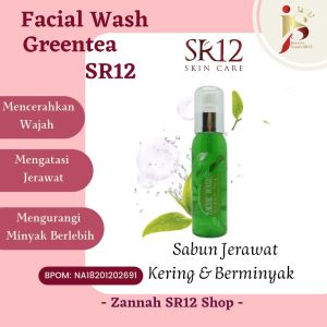 SR12 Sabun Wajah Jerawat Milky Rice Herbal Soap Dan Facial Wash Greentea Pembersih Muka Alami Cewek Atau Cowok Mengatasi Kulit Berminyak Berjerawat