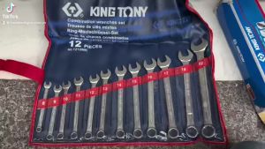 8-22mm Bộ cờ lê vòng miệng 12 cái hệ mét Kingtony 1212MR