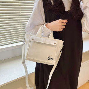 InHouse888 กระเป๋าถือ/สะพายข้าง Canvas สไตล์เรียบหรู พร้อมส่งทันที จากไทย