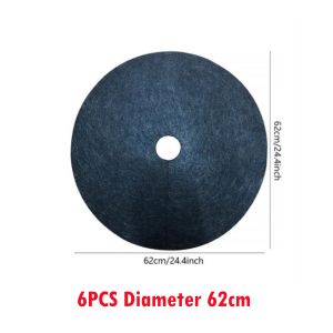 6PCS 15cm-82cm Non-Woven Tree Mulch Ring Weeding Barrier Thickened Protector Mat Plant Cover Anti Grass Gardening Fabric