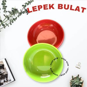 lepek bulat / lepek kecil / lepek sambel / tempat sambal ( 1lusin / 12pcs)