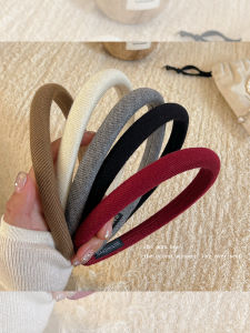 Slim Stripe Hairband Womens Winter High Hairline Anti-Slip Hair Clip Face Wash Hairband New 2024 Hair Accessory